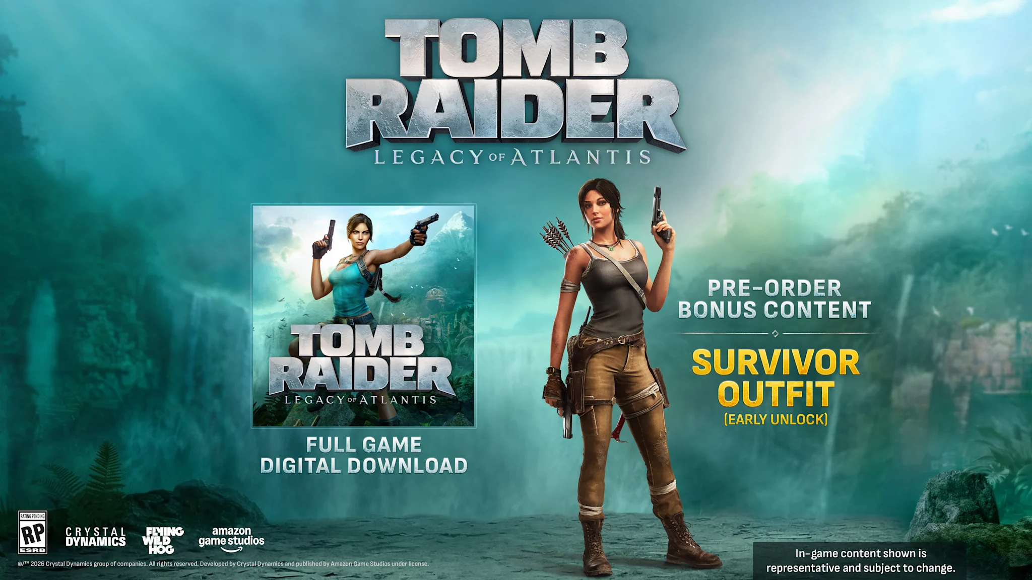 Official Tomb Raider: Legacy of Atlantis Standard Edition artwork