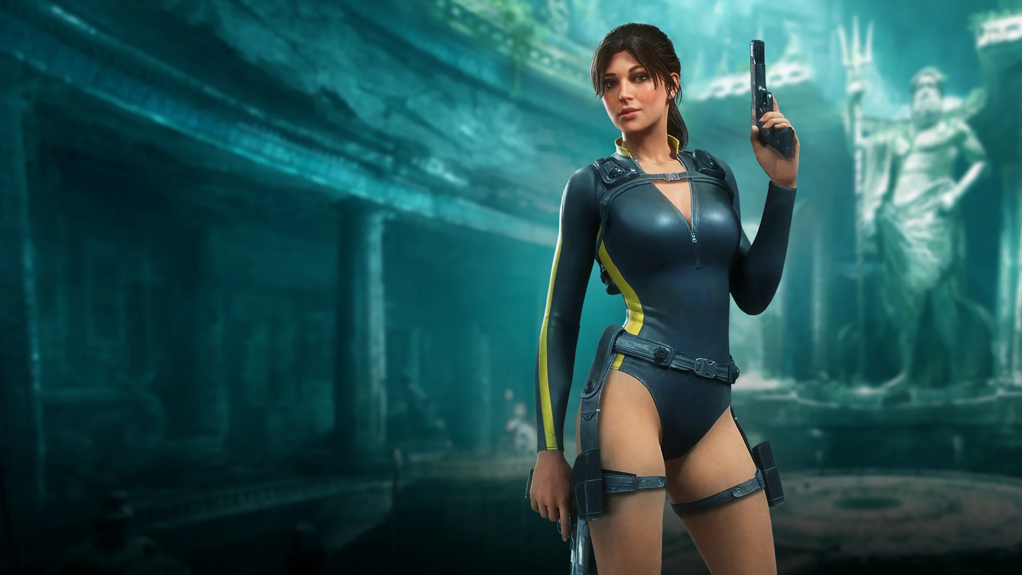 Official Mediterranean Wetsuit Outfit Amazon Games reward artwork